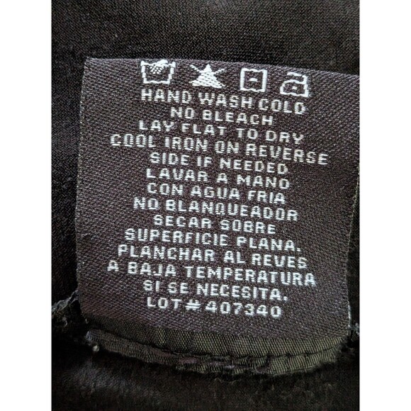 R&M Richards Crop Jacket Shrug Womens 1X Open Ruffle Front Black Academy Stretch - Picture 8 of 10